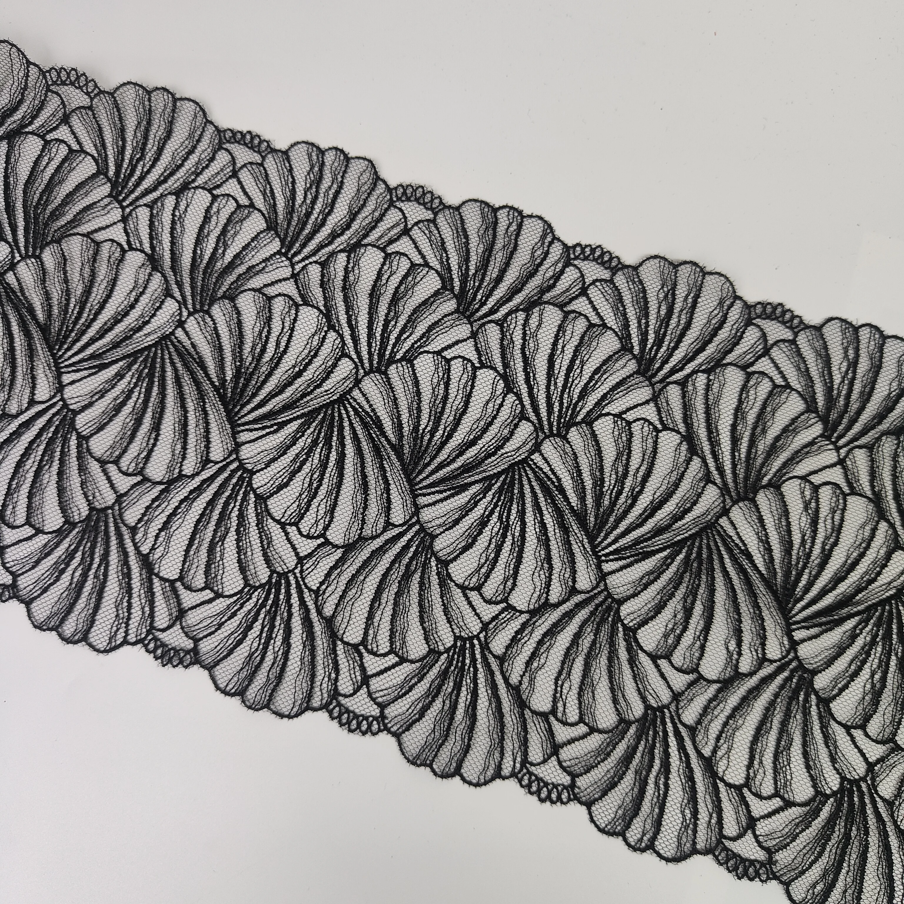 black-seashell-embroidery-lace-diy-handmade-accessories-width-23cm