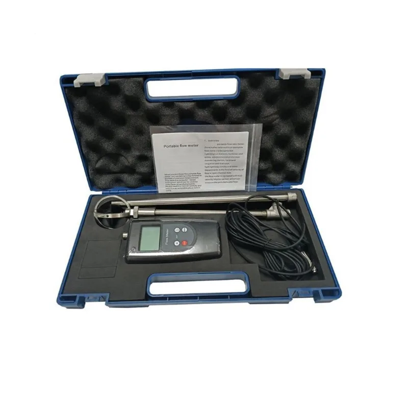 Water Velocity Meter Flow Rate Meter Flow Velocity Meter Tester with Speed Range 0.01-5.00m/s LCD Display