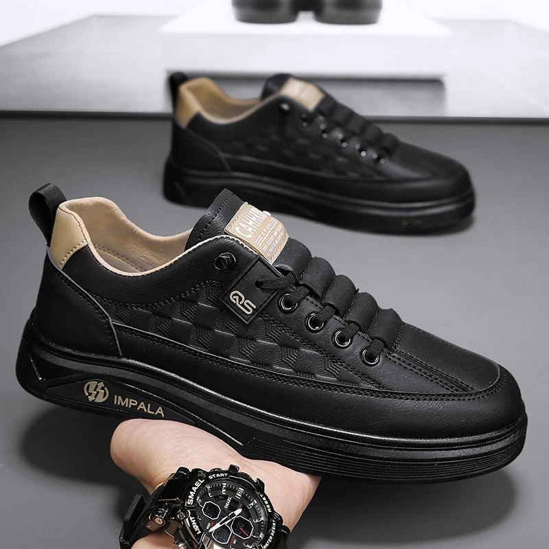 Zapatos de verano transpirables para hombre, estilo informal deportivo, amigables con los estudiantes, suela de goma de fondo plano, zapatillas bajas superiores sintéticas