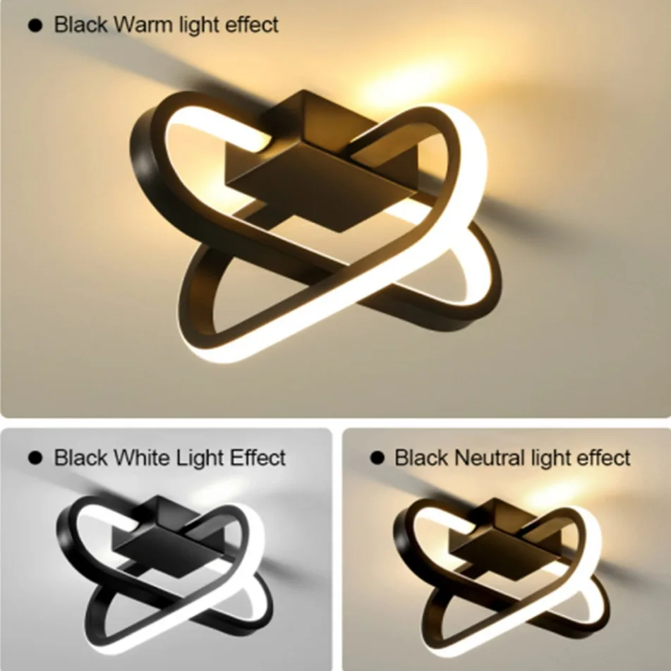 

Modern LED Ceiling Light Corridor Lighting Fixture Minimalist Line Lamps Aisle Entryway Staircase Corner Indoor Led 3-color