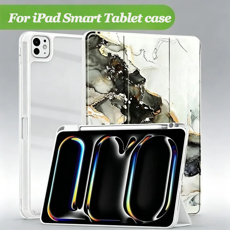 Case for iPad 11th Air 11 4 5 10.9 with Pencil Holder Auto sleep/wake Cover iPad 10th 10.9 7th 8th 9th Gen 10.2 9.7 pro 11 Sehll