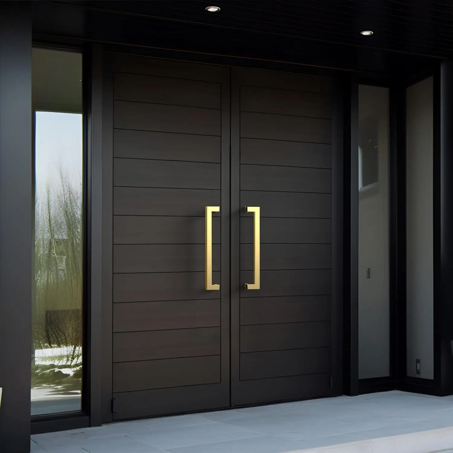

CBMmart Modern Minimalist Home Design Security Aluminum Entrance Door Front Entry Doors