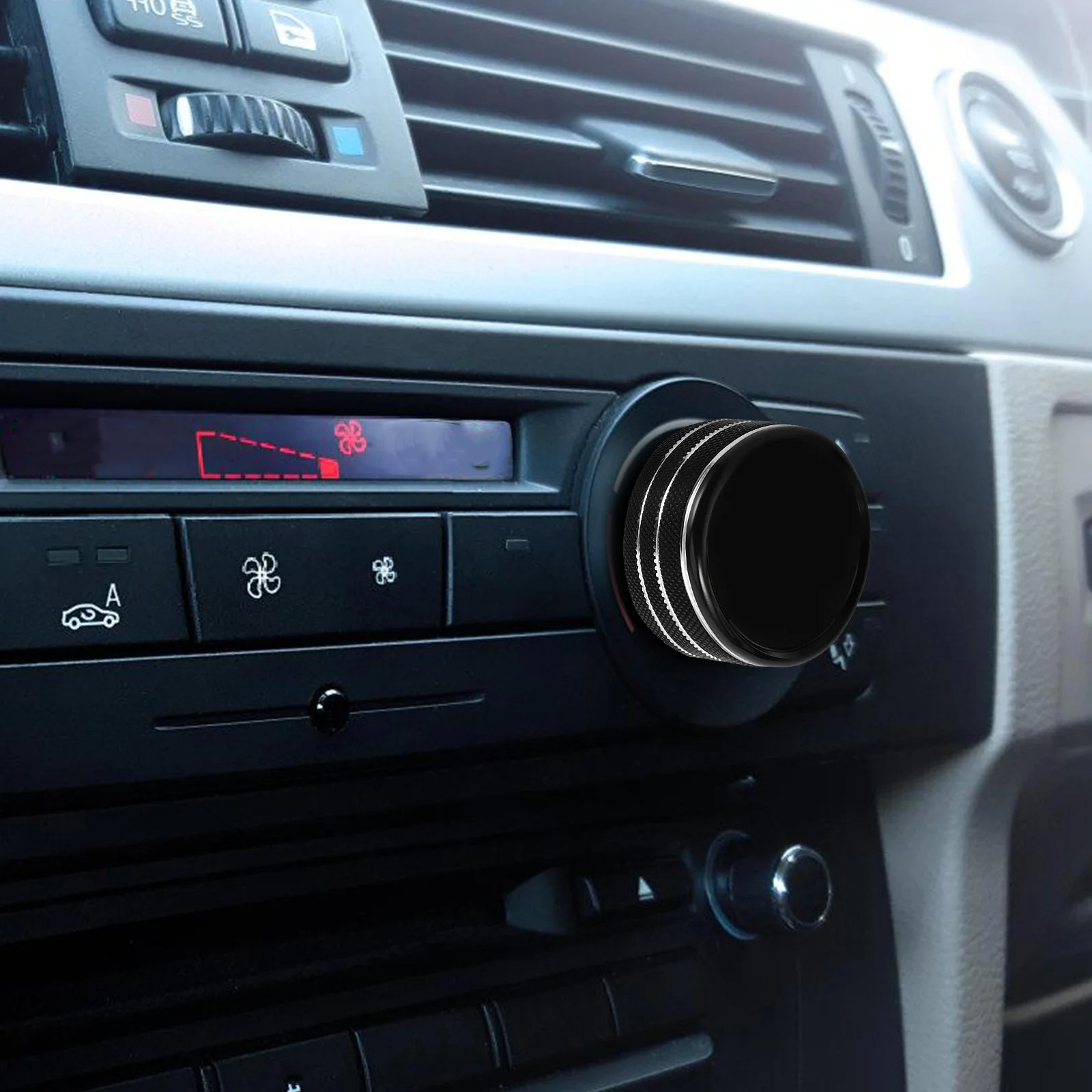 

4Pcs Air Conditioner Switch Knob Ring Aluminum Alloy Black Compatible for Jeep Jlu 2018-2022 Durable Interior Trim