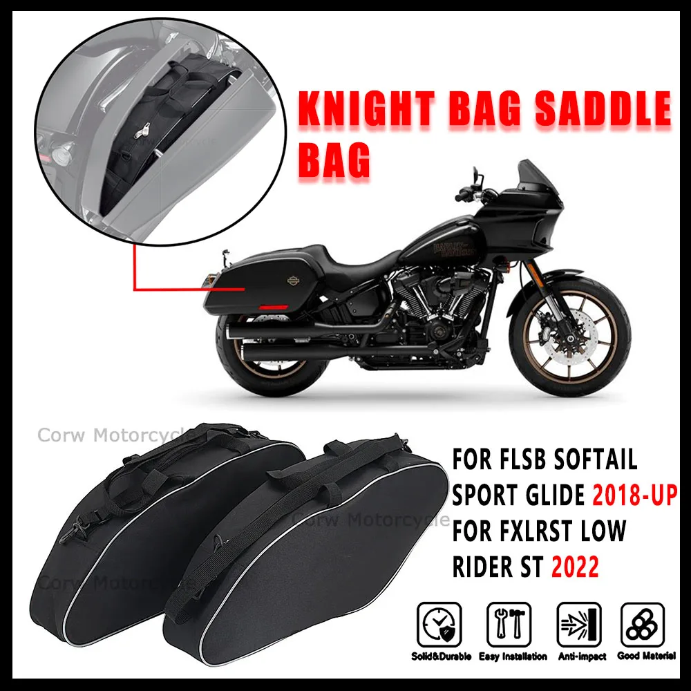 NEW Motorcycle Hard Saddlebag Luggage Liners Tour Pack Soft Liner Bags For FLSB Softail Sport Glide FXLRST Low Rider ST 2022