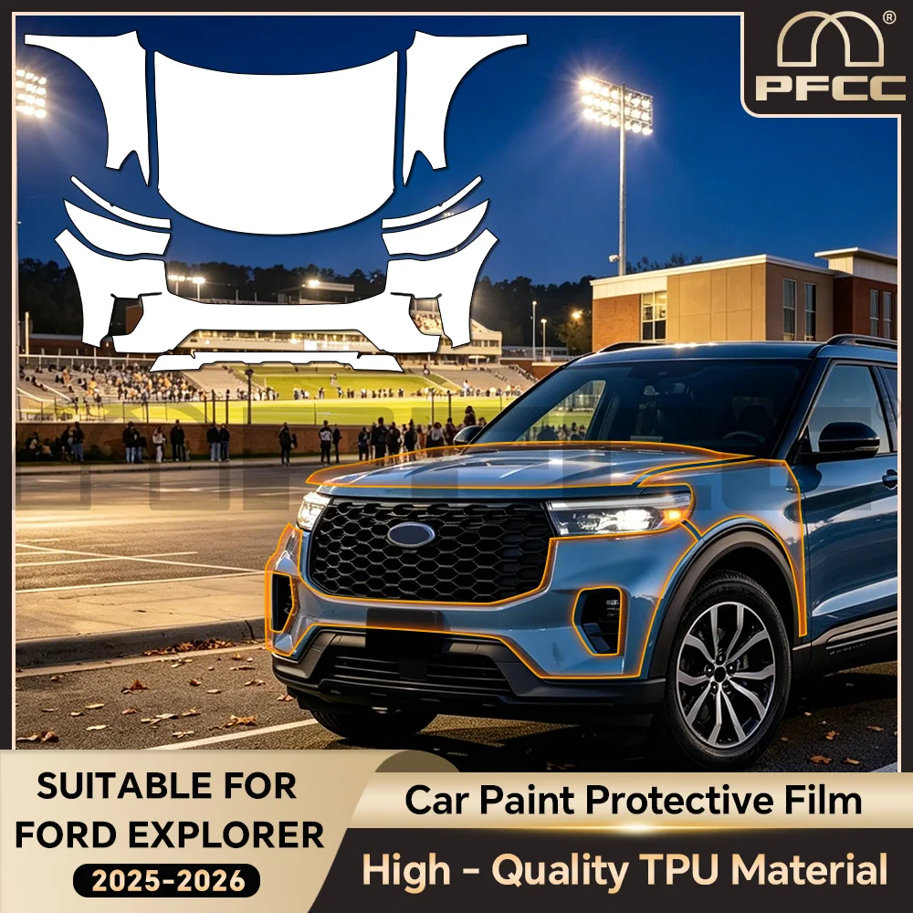 For Ford Explorer 2025 2026 9Mil TPU Car Paint Protection Film Precut PPF Anti-scratch Clear Bra Resistant Repairable Invisible