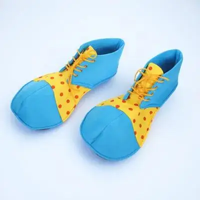 1 par traje grande para festa de halloween adereços cosplay traje conjunto halloween cosplay palhaço desempenho sapatos tamanho grande palhaço