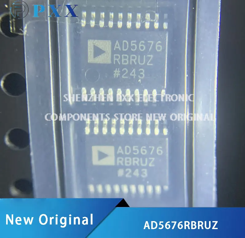 

New 100% Original AD5676RBRUZ-REEL7 AD5676RBRUZ AD5676R Octal, 16-Bit nanoDAC+ with 2 ppm/°C Reference, SPI Interface TSSOP-20
