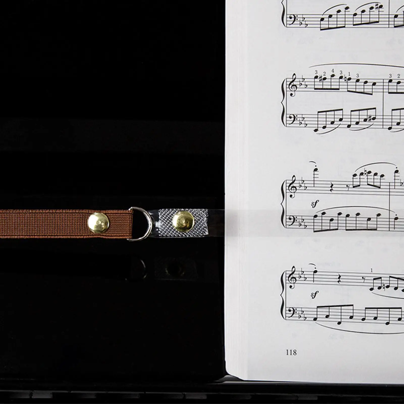 Transparent TPU Piano Book Pressure Band | Flexible & Portable Music Holder for musicians - Ideal for home Use