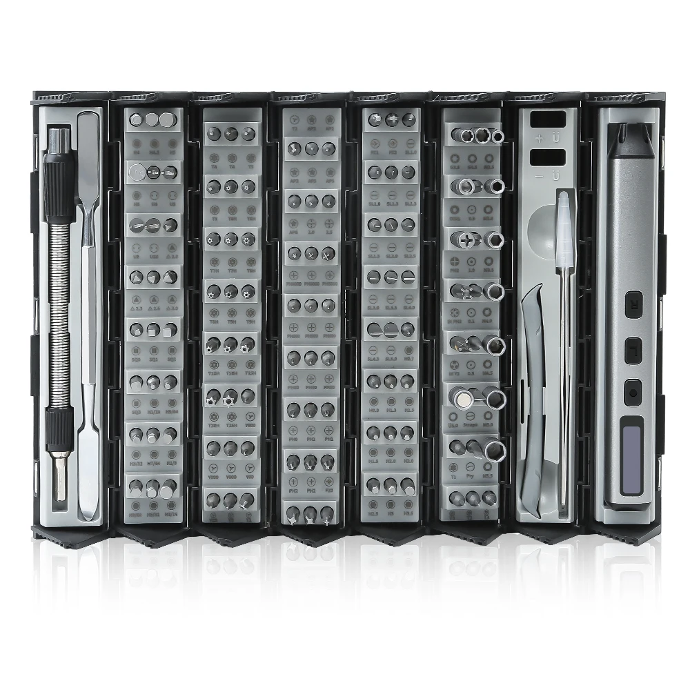 Power Tool Rechargeable Electric Screwdriver Precision Set 126 in 1 Magnetic Mini Small Bits for Xiaomi Mobile Cell Phone Repair