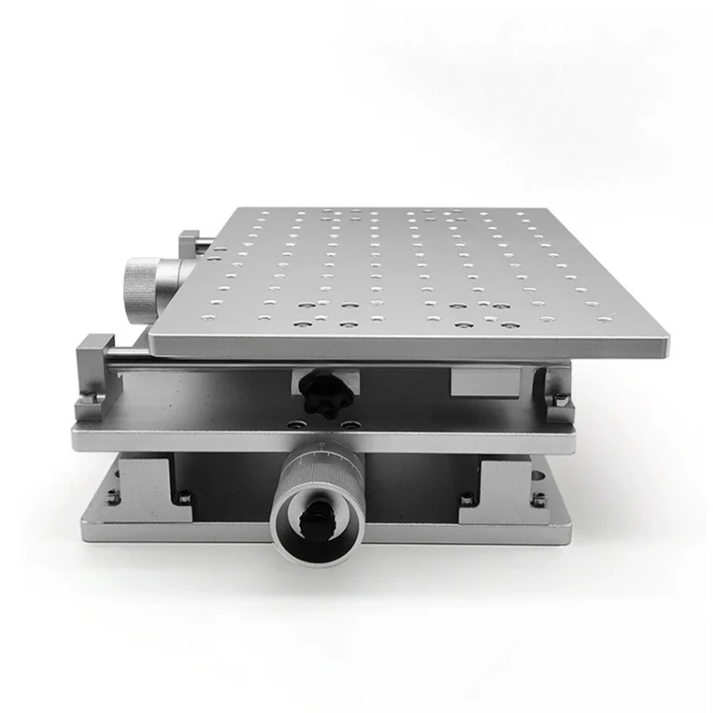 XY Manual Displacement Stage 300x220x100MM 2D Moving Slide Workbench For LaserMarkingMachinePositioningSpareAccessory
