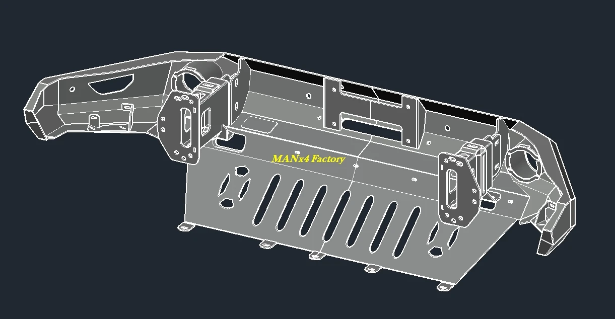 Pare-chocs avant en acier pour Jeep Renegade, barre Bull, Manx4