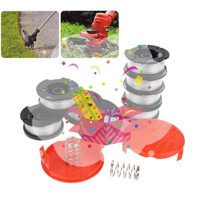 

1 Set AF-100 String Trimmer Replacement Spool String Trimmer Line 30ft 0.065" Autofeed String Trimmer Line For Black+
