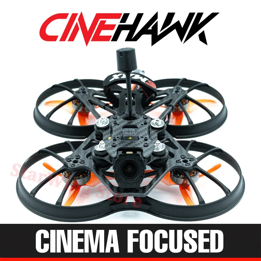 EMAX CineHawk 3.5 HD 3.5inch FPV Cinewhoop Drone BNF/PNP W/O3 Air Unit EMAX F411 AIO ECOII-2004 3000KV Motor for FPV Parts