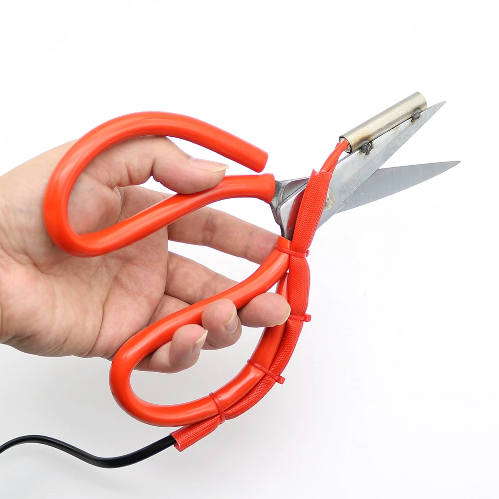 Electric Heating Adjustable Temperature Control Tailor Scissors For Cut Ribbon Office Supply Craft Tool