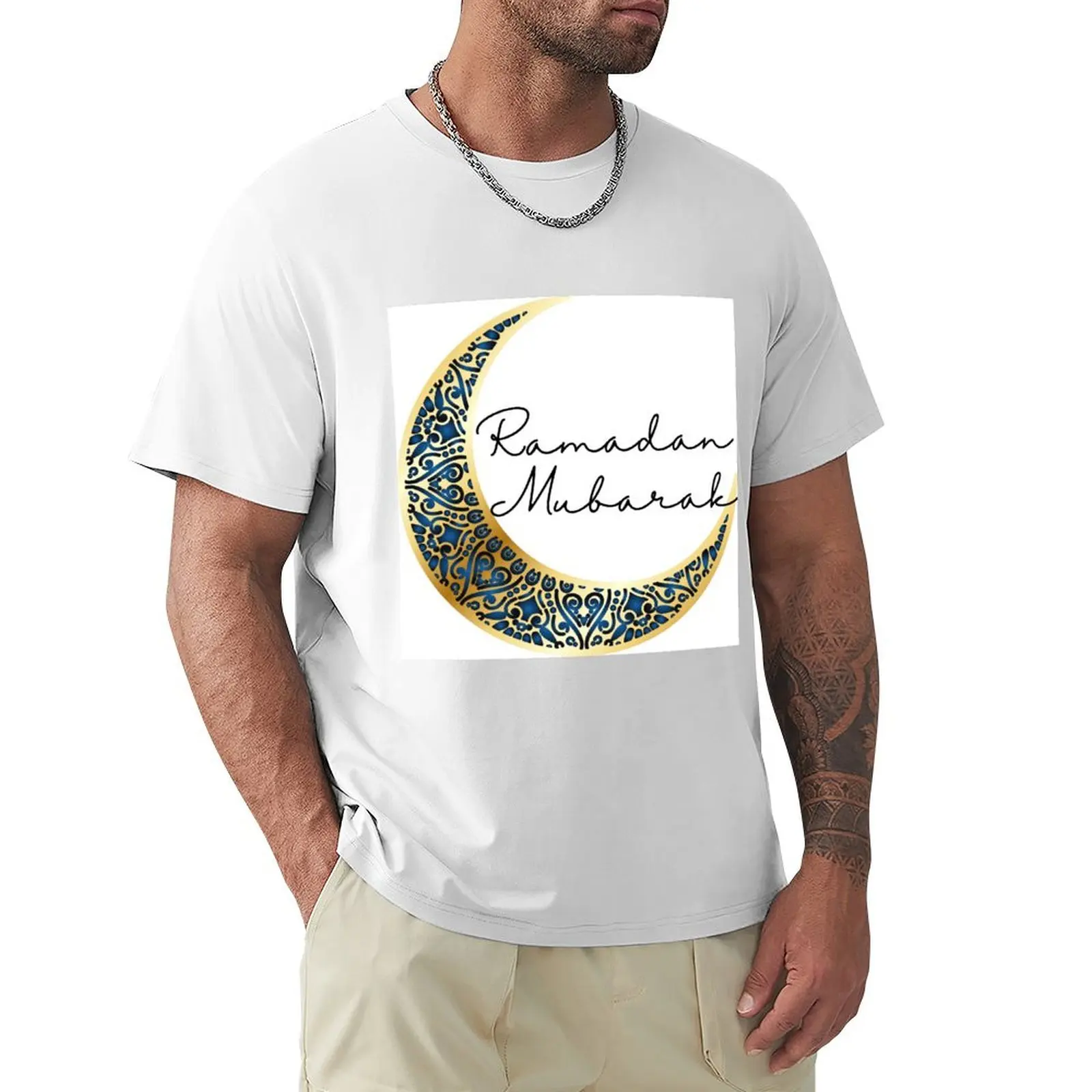 Ramadan Mubarak T-shirt sweat plus sizes mens clothing