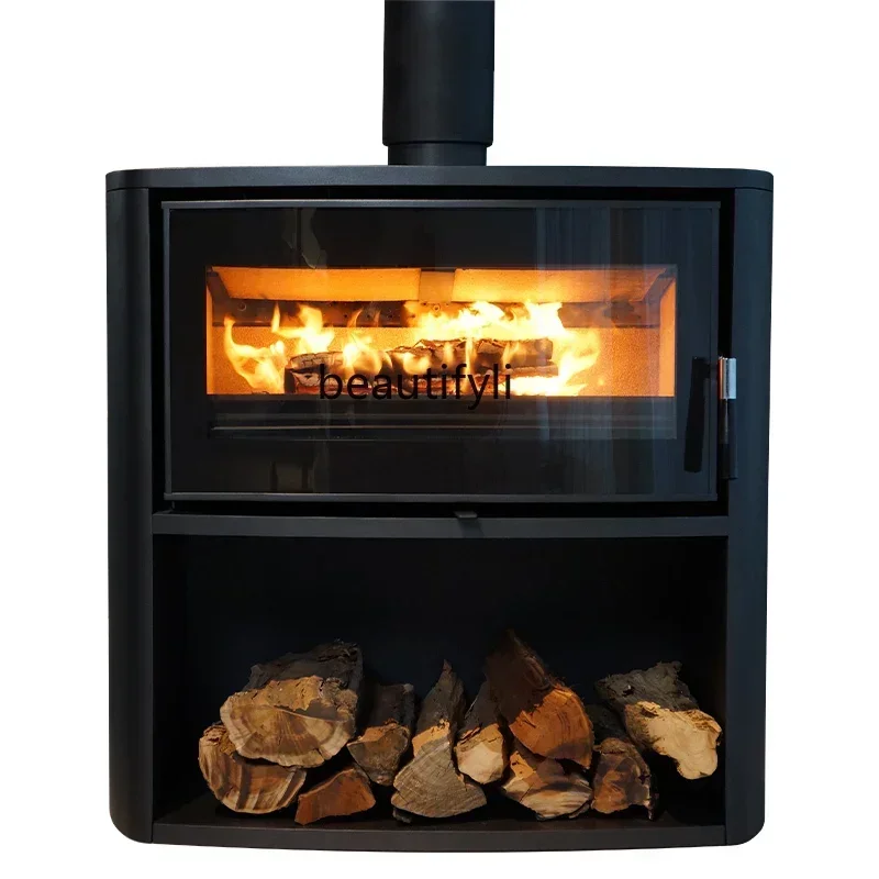 xz1Original single fireplace, real fire firewood indoor firewood heating villa homestay decoration independent stove