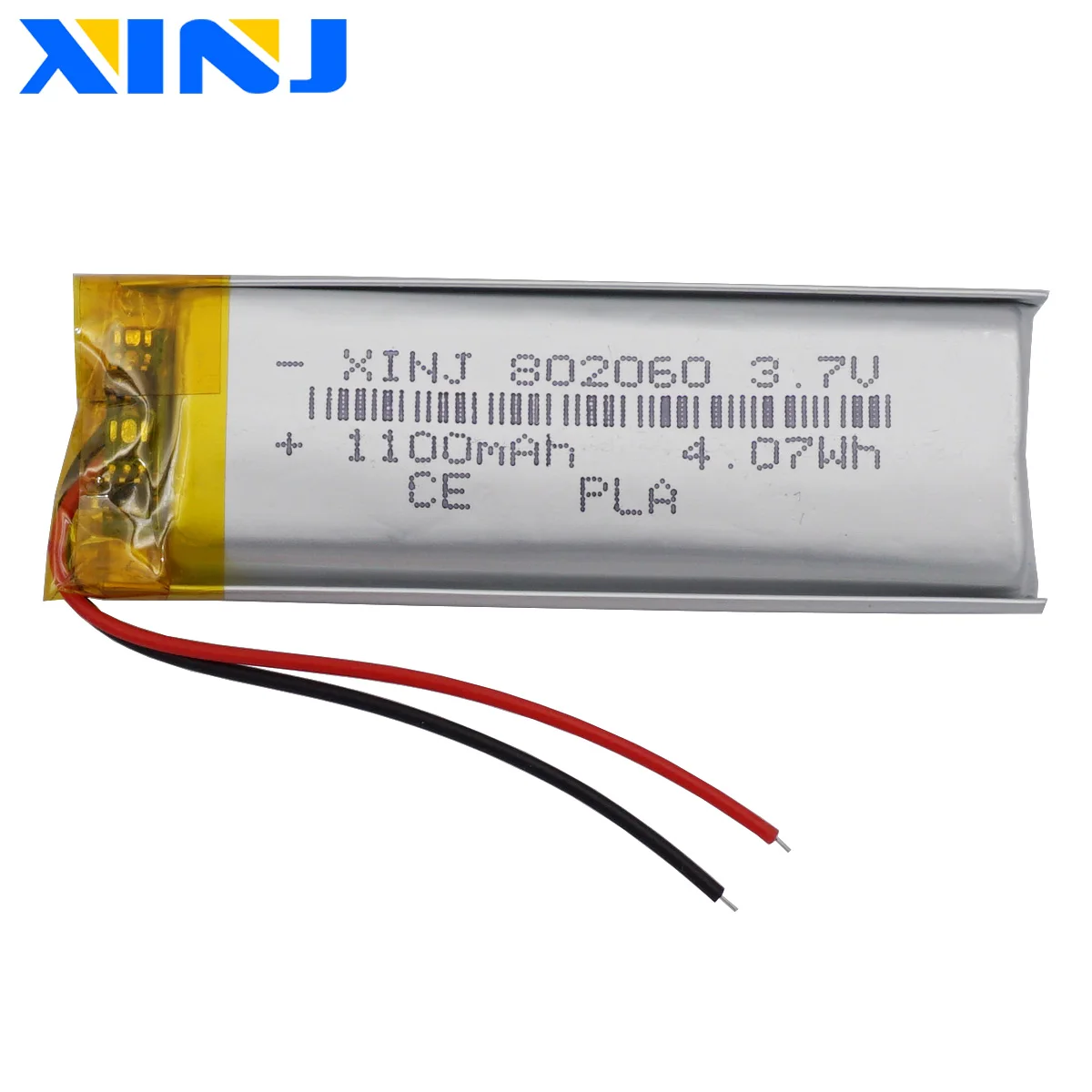 

3.7V 1100mAh 4.01Wh Rechargeable Li-Polymer Li Lipo Battery 802060 For DIY Mp4 Car Camera GPS Music Player Bluetooth Speaker