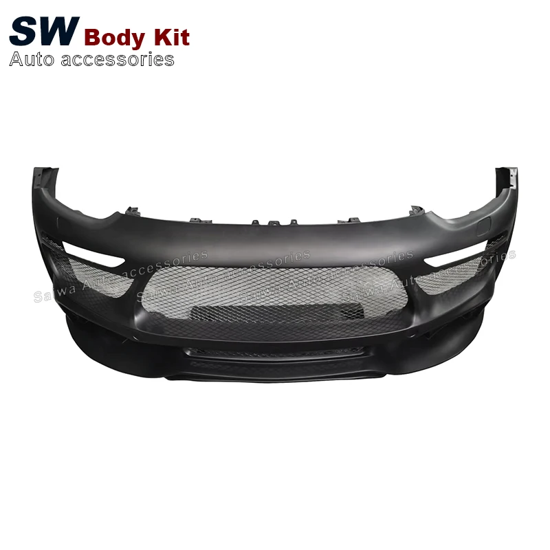 for  Fiberglass WD Style Wide Body Kit For Porsche Cayenne 958 Upgrade Modification Aerodynamic Kit Front Bumper Facelift Auto P