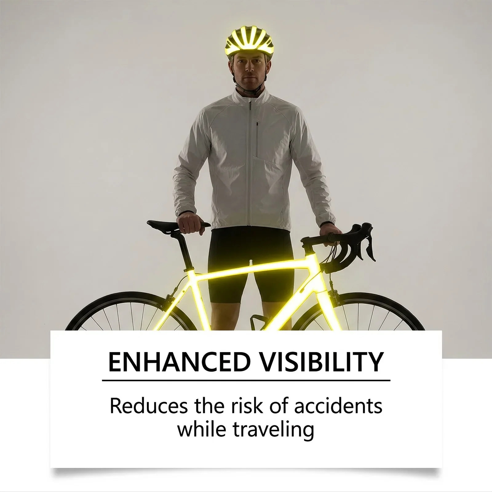 night reflective spray (yellow) to improve visibility, rain resistance, long-term reflective spray for invisible outdoor use during the day