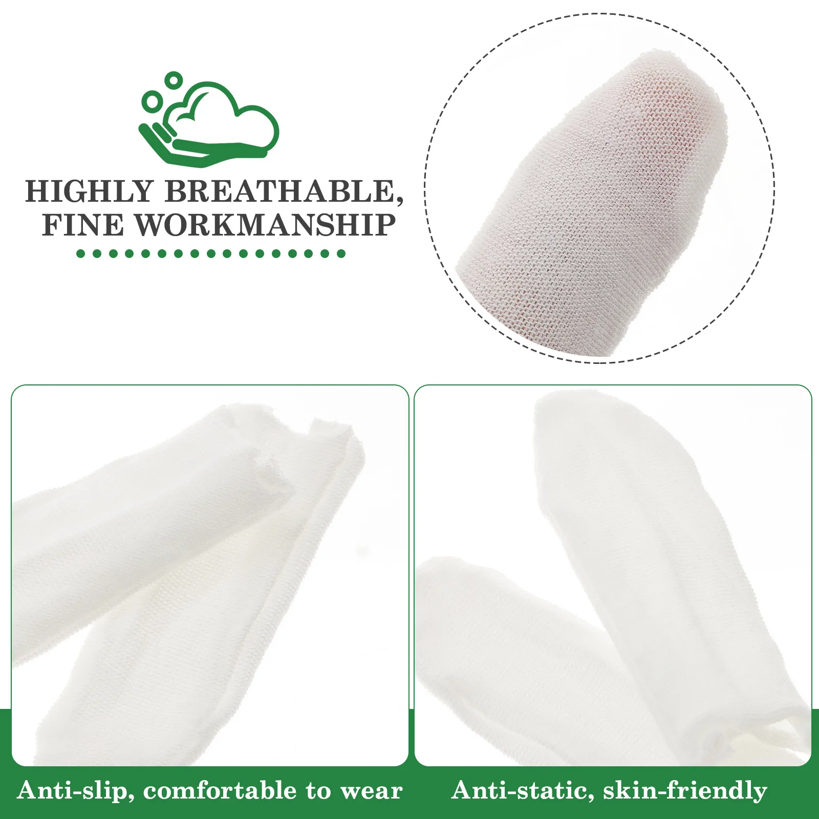 

150Pcs Cloth Finger Cover Disposable Breathable Protective Tip Sleeve for Safe Convenient Use Lightweight Easy Wear