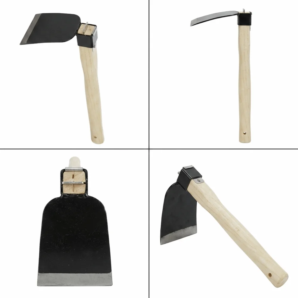 Durable Carbon Steel Hand Hoe Lightweight Loosening Soil Garden Hoe Handheld Garden Tool Garden Use