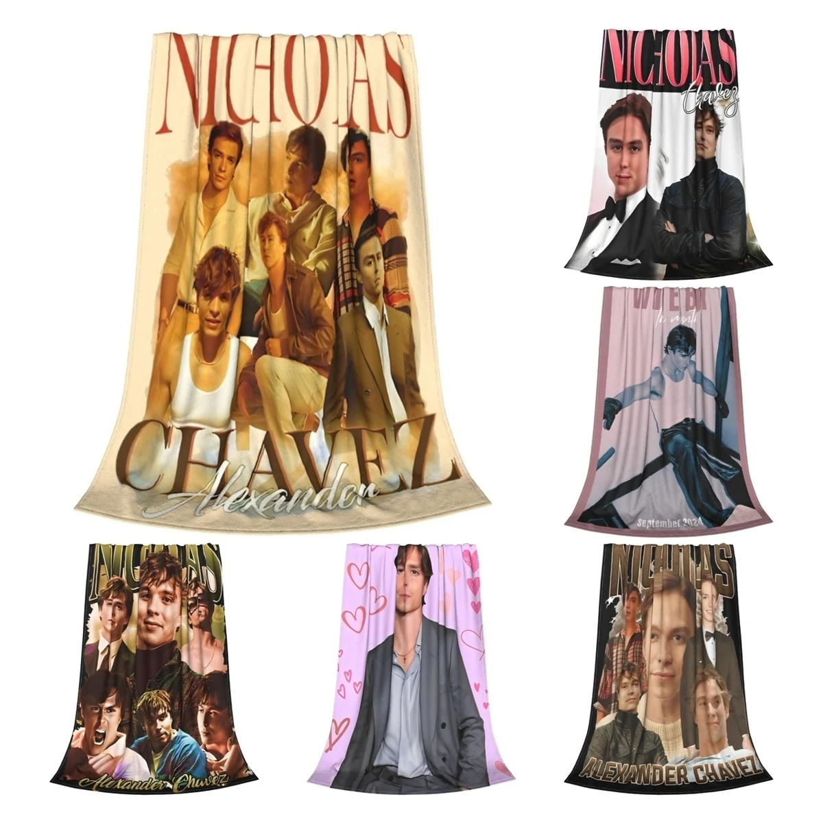 White Boy Nicholas Chavez Blanket Coral Fleece Plush Textile Decor  Breathable Super Soft Throw Blanket for Home Bedding Throws