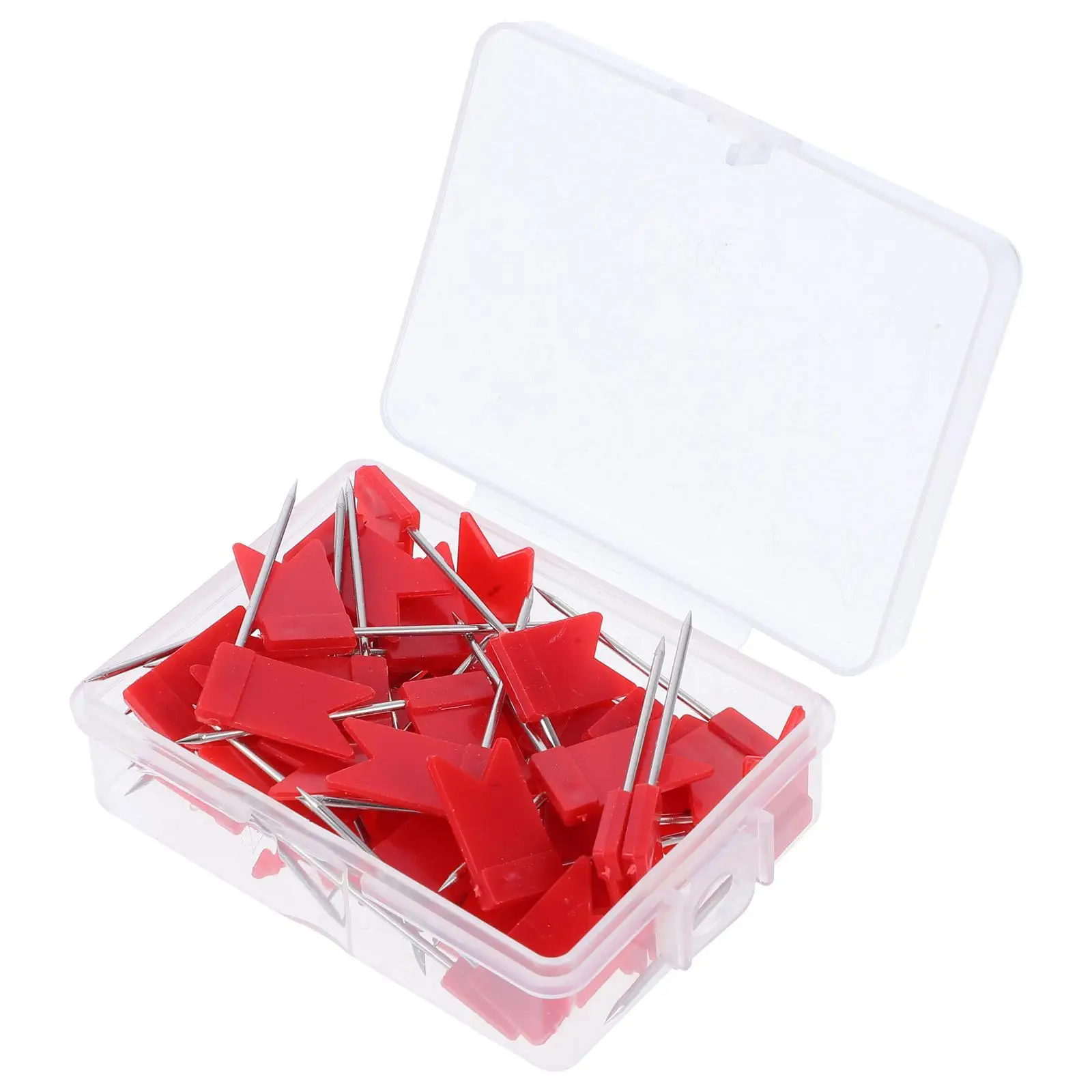 

50 Pcs Flag Pins Small Marking Tacks Iron Push Thumb Map Board Cork Accessories Versatile Office