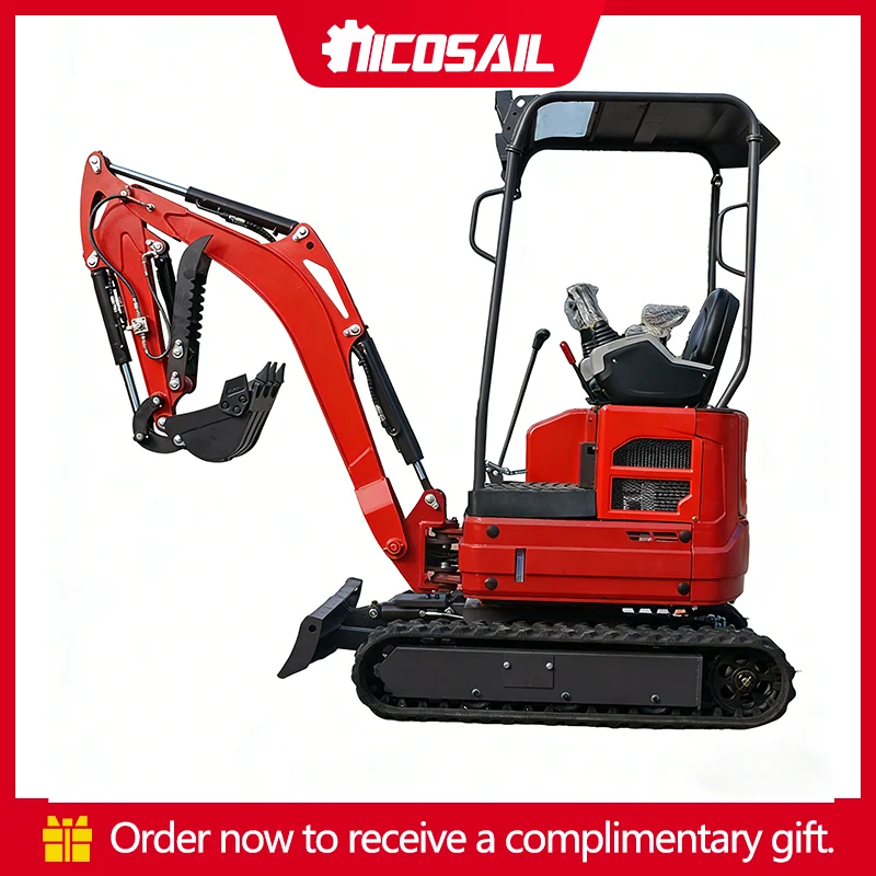 

CE/ISO certified mini excavator, 1.8-tonne small excavator - 2-year warranty