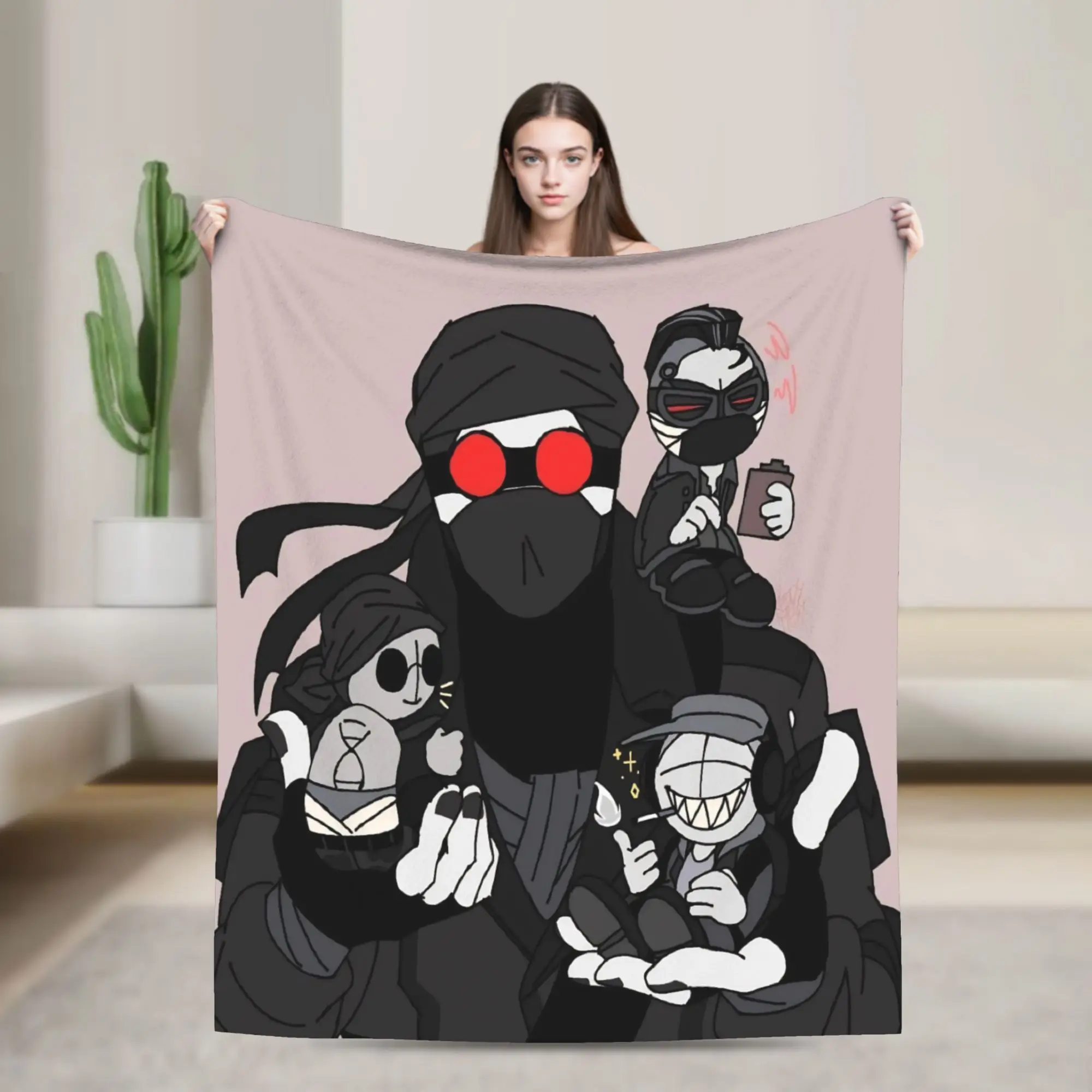 Funny MADNESS COMBAT Hank Blankets Super Soft Fleece  Comfortable Throw Blanket Machine Washable