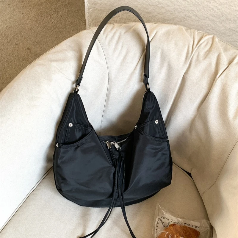 

Новая нейлоновая сумка через плечо в корейском стиле, вместительная повседневная сумка для женщин, модная и универсальная сумка для поездок на работу