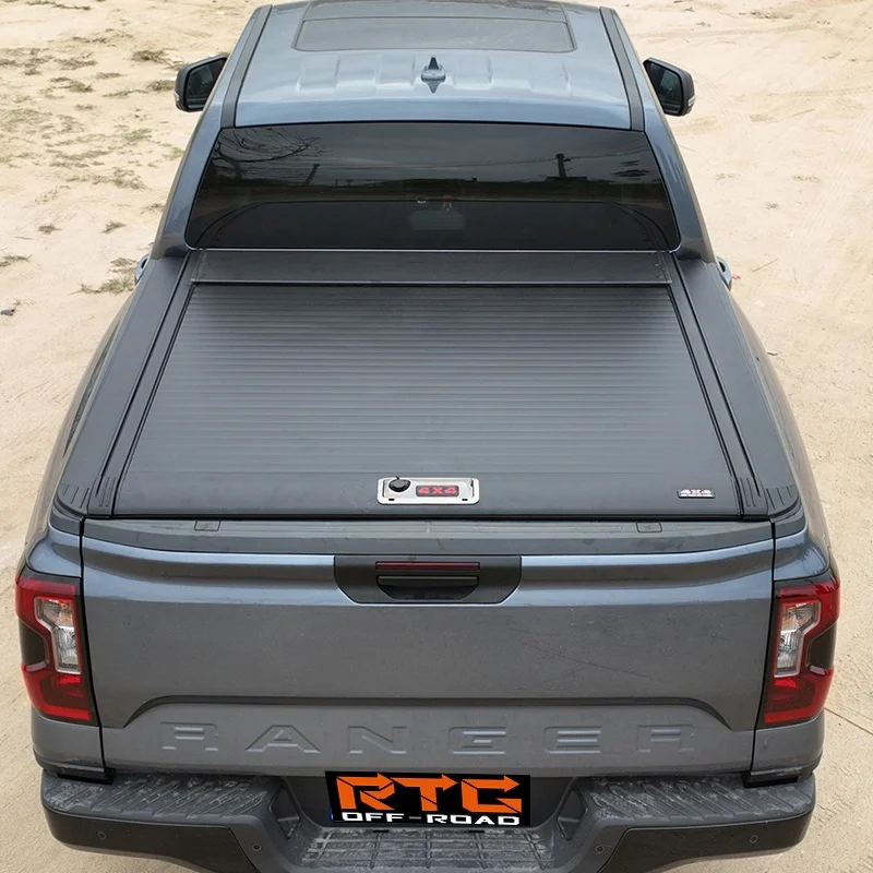 

4x4 Offroad Accessories Car Roller Lid Up Pick Up Truck Bed Retractable Aluminium Alloy Roll Up Tonneau Cover For Ranger