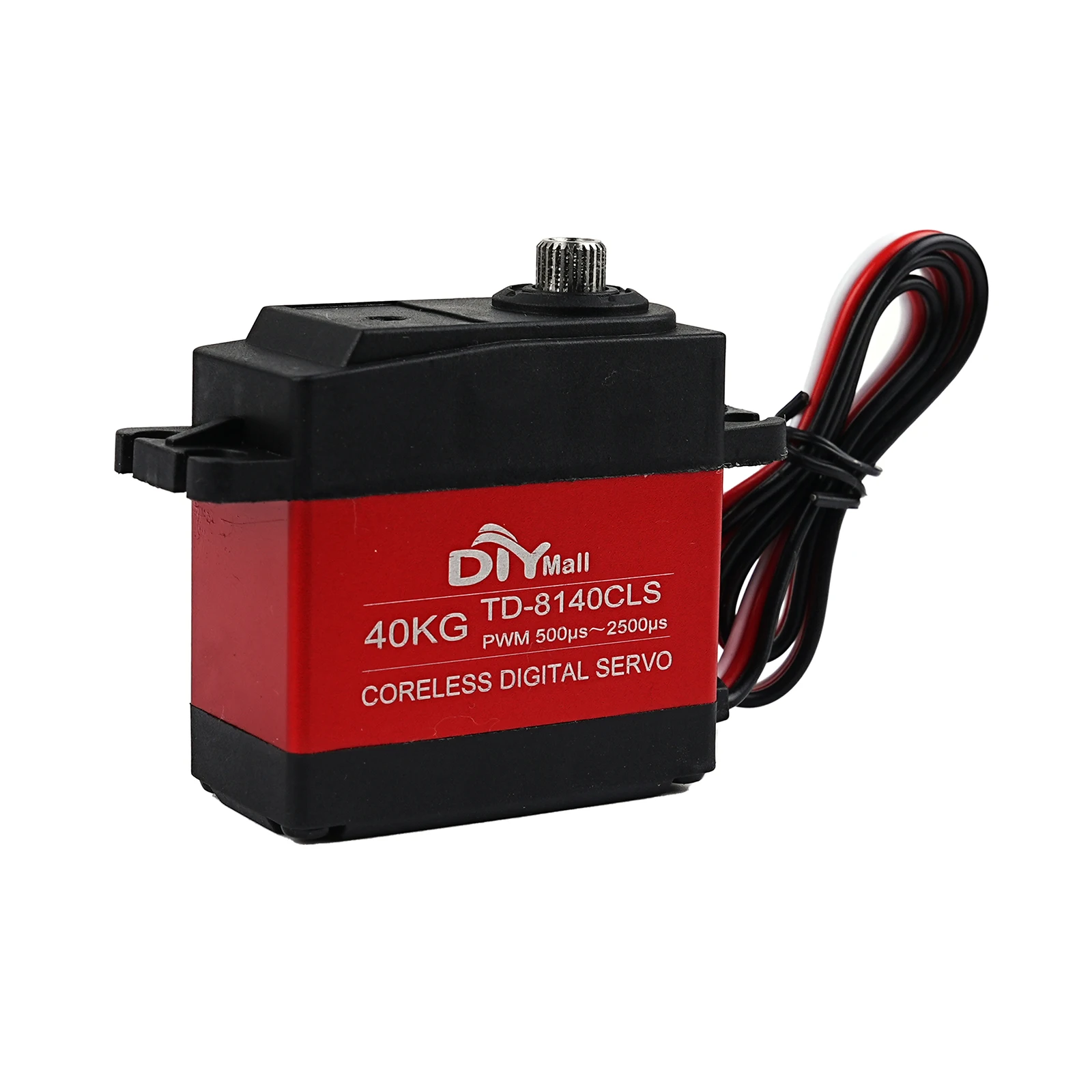 Servo numérique 40KG 180/270/360 degrés, couple élevé, moteur sans noyau en métal, fonction de puissance, servos pour bricolage, voiture Robot, avion, jouets