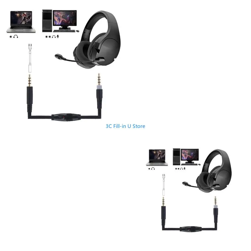 G8TA Gaming Headset Cable Headset Cord Extension for HyperX Cloud for