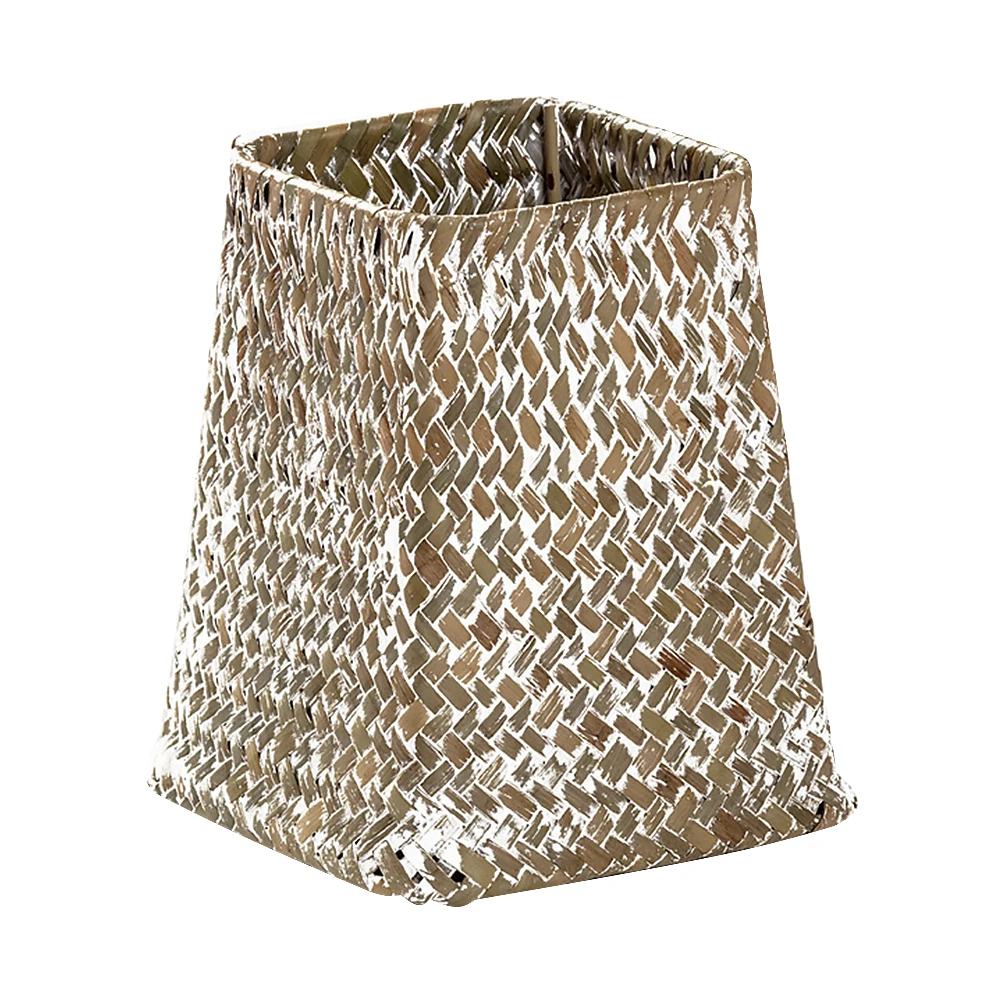 

1Pcs Flower Storage Basket Natural Woven Storage Basket Organizer Large Capacity Desktop Organizer Decorative Pen Holder Home