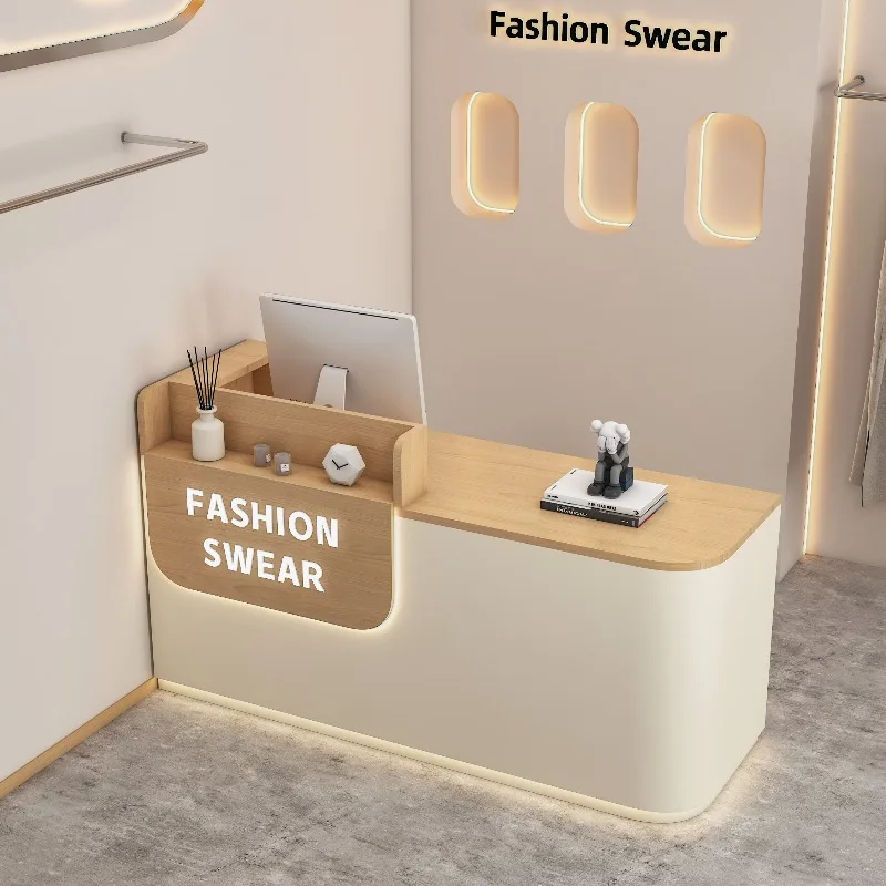

Long Design Reception Desks Modern Shop Beauty Bar Luxury Hotel Restaurant Reception Desks Organizers Bureau Lounge Furniture