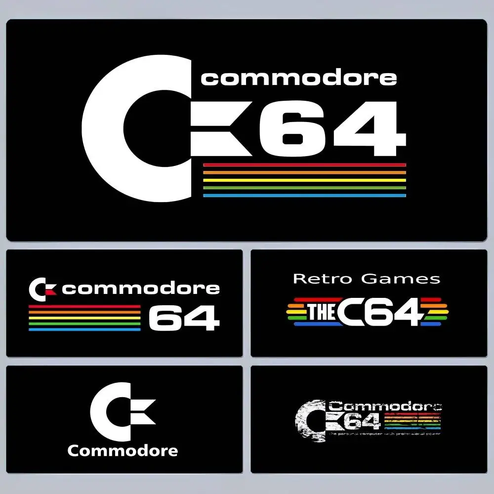 Alfombrilla de ratón personalizada Commodore 64, gruesa, de gran tamaño, para teclado de juegos, alfombrilla de mesa para portátil