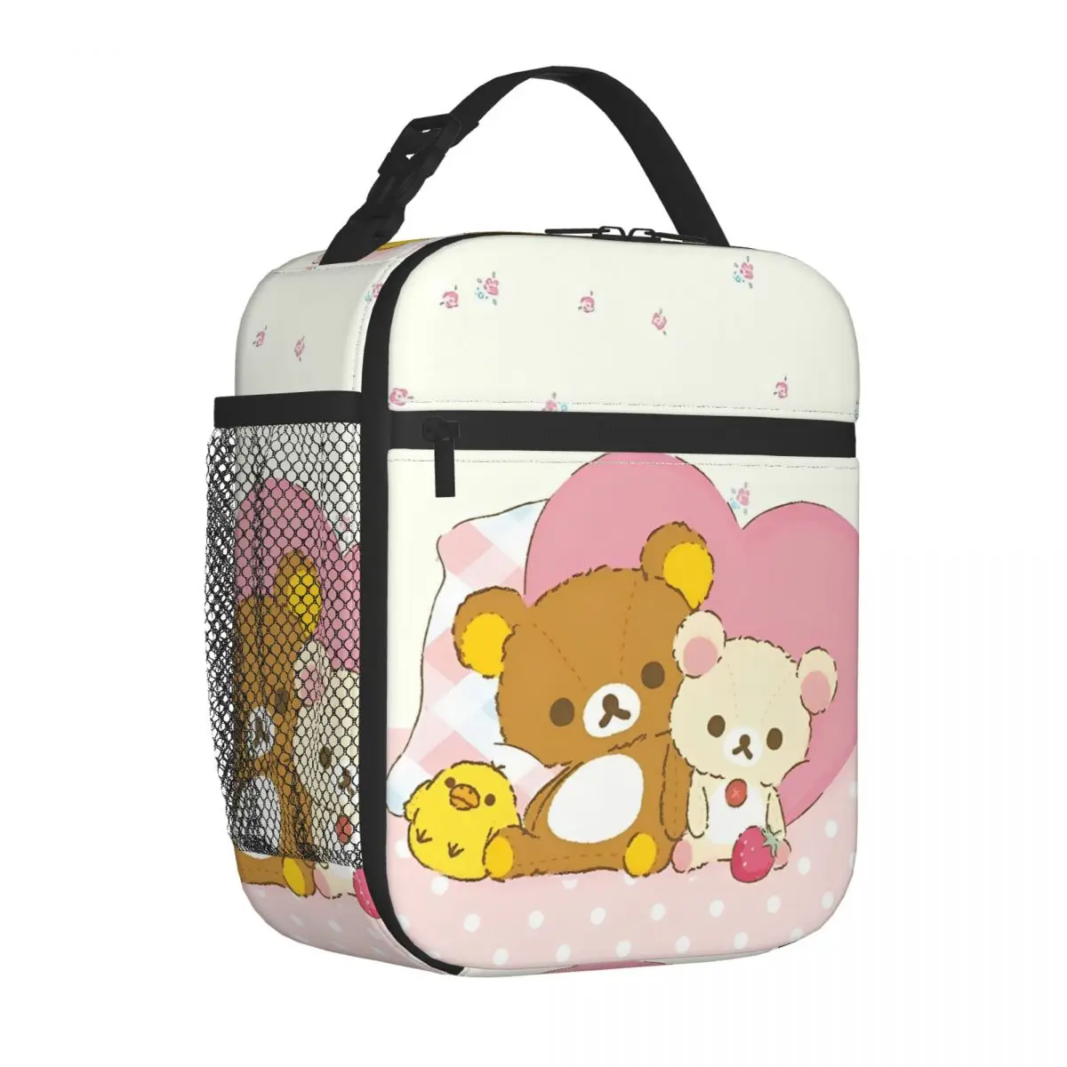 

Милый медведь Rilakkuma в расслабленном настроении, изолированная сумка для обеда, термосумка, контейнер для обеда, большая сумка-тоут, ланч-бокс для мужчин и женщин, работа, путешествия
