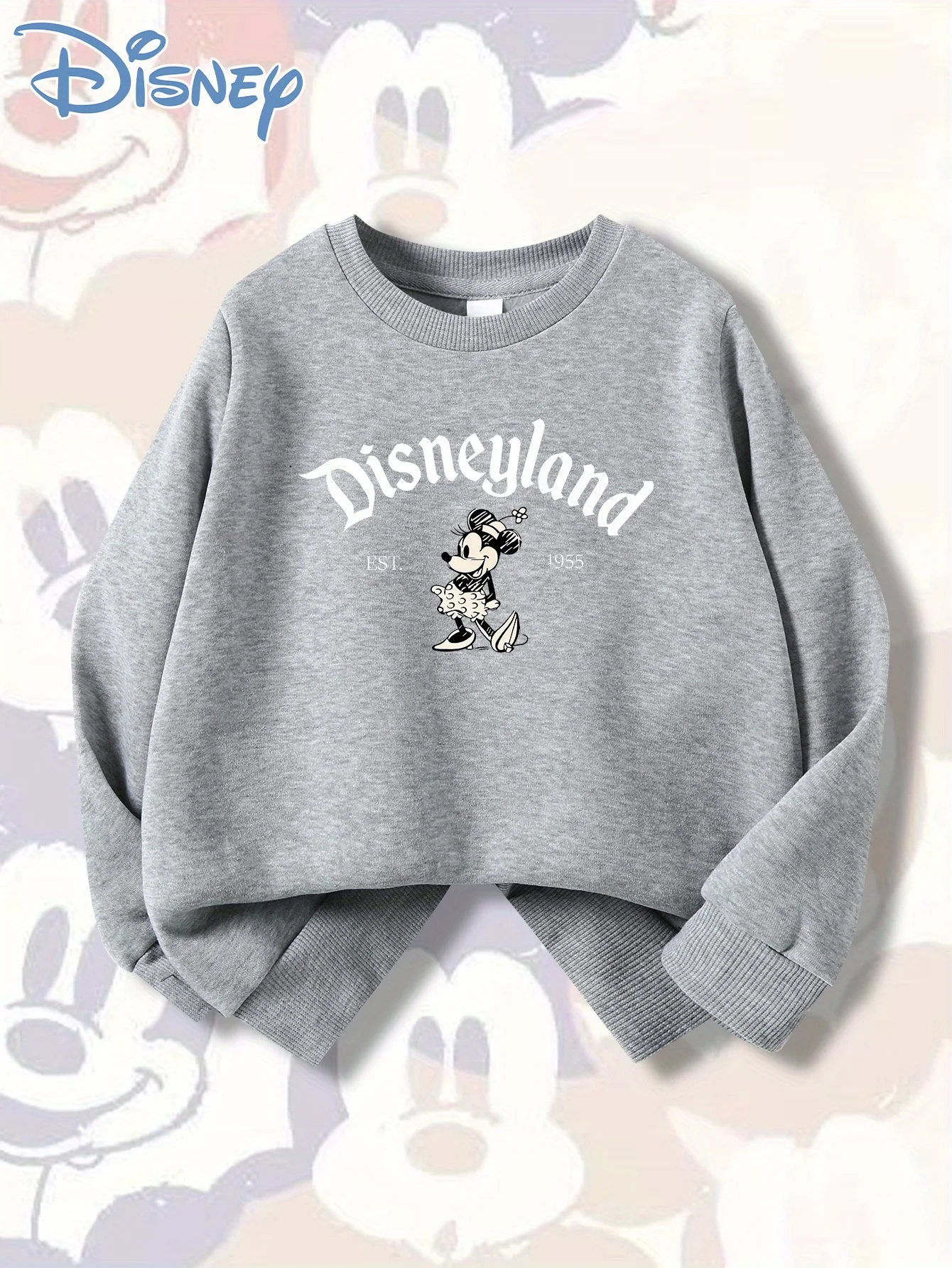 Disney Fashion Mickey Mouse Emojis Bedruckte Mode Herren- und Damen-Sportbekleidung Hoodies Herbst/Winter Große Lose
