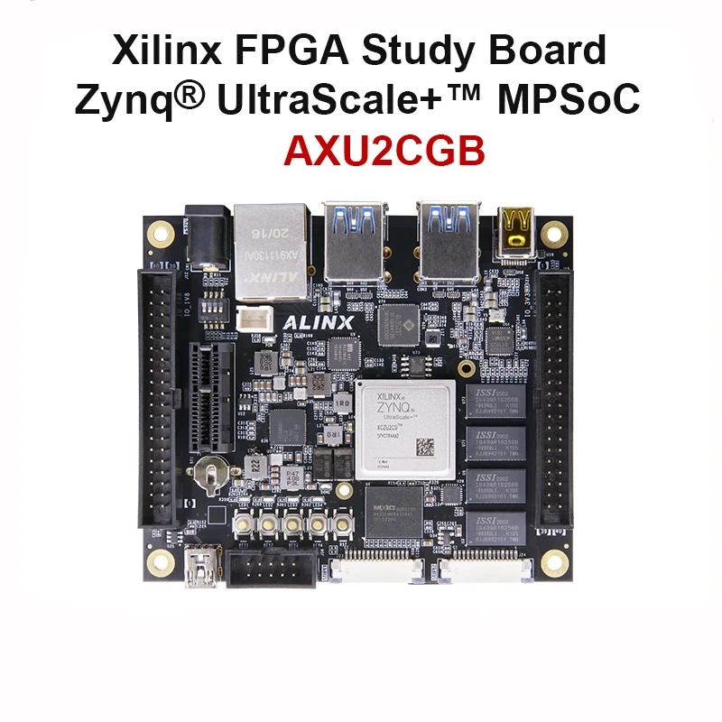 

ALINX AXU2CGB Xilinx Zynq UltraScale+ MPSoC ZU2CG FPGA Board with Customzied Fan Vitis-AI DPU 2GB DDR4 8GB EMMC