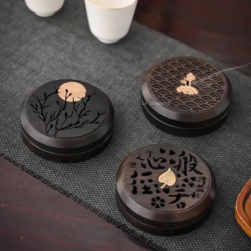 

Zen Sandalwood roundness Incense Box/Indoor Agarwood Incense Burner Tabletop Decoration Inside The Car Air Purification Supplies