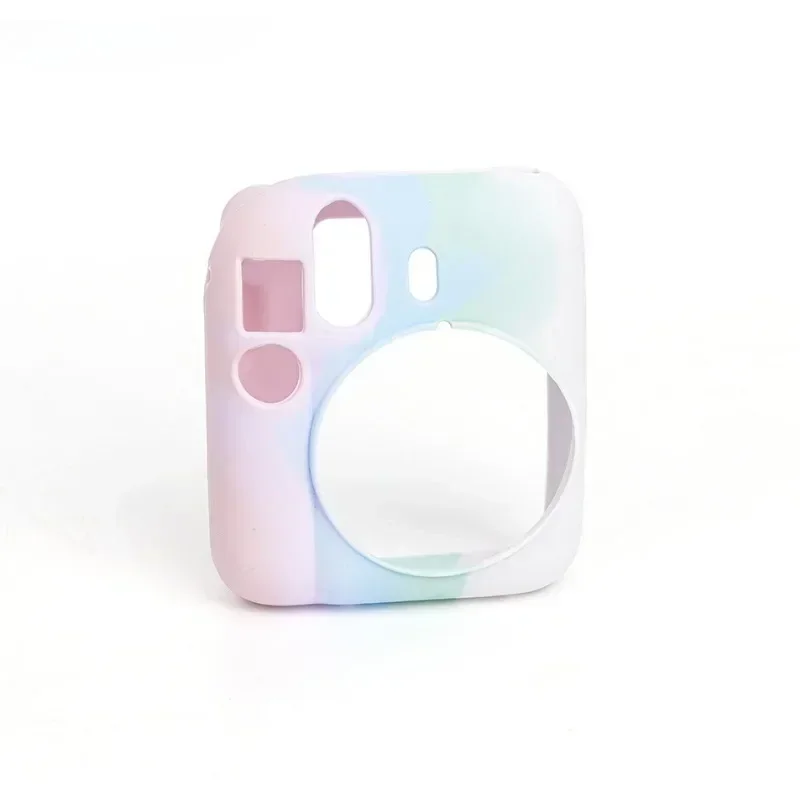 Rainbow Candy Color Camera Case for Instax Mini 12 Instant Soft Silicone Protective Cover for Fujifilm Instax Mini 12 Accessory