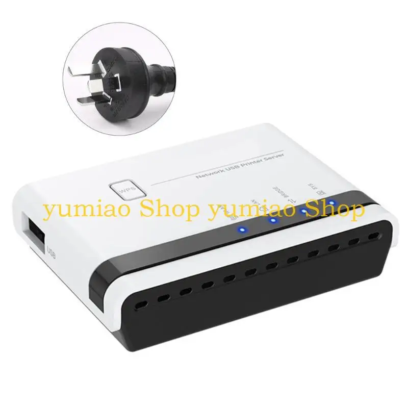 

587B USB2.0 Printers Server Adapters Networking Print Server With 10/100Mbps LAN/Bridge