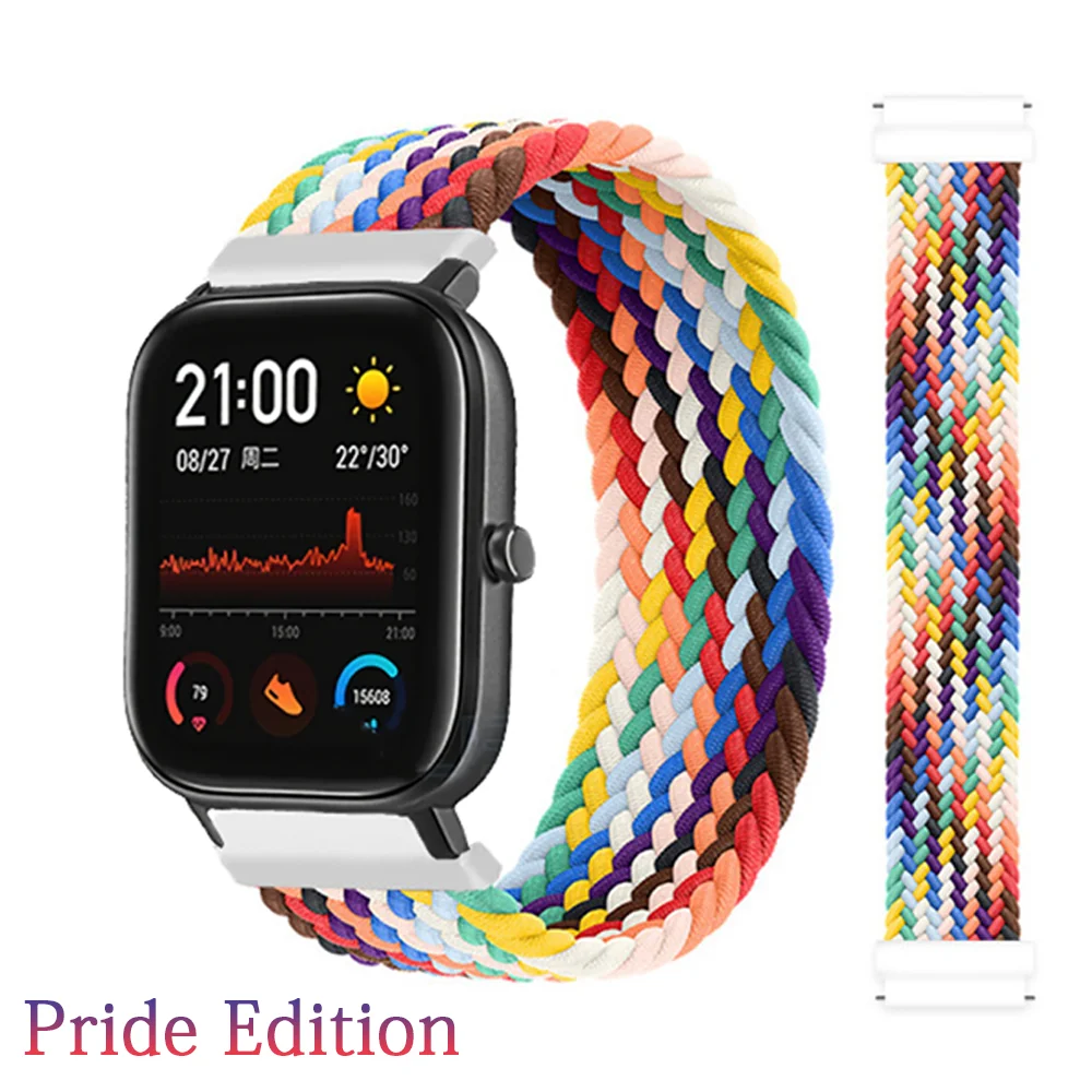 20mm 22mm Strap for Amazfit Bip S/Stratos/Pro/lite/GTR 47mm smartwatch band correa amazfit GTS 2 mini bracelet