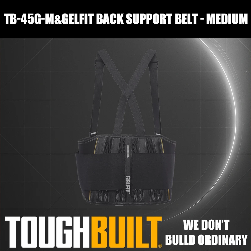 

TOUGHBUILT TB-45G-M/L Средний/большой Регулируемые рабочие погоны и поясной ремень для комфорта и воздухопроницаемости