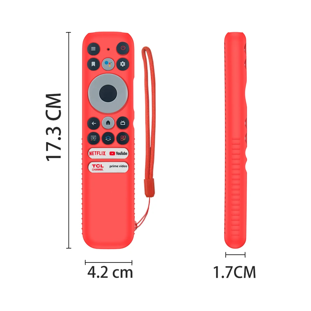 Replacement Waterproof Cover for TCL RC902N FMR1 Remote Control Protective Case for Home Living Room Silicone Tool