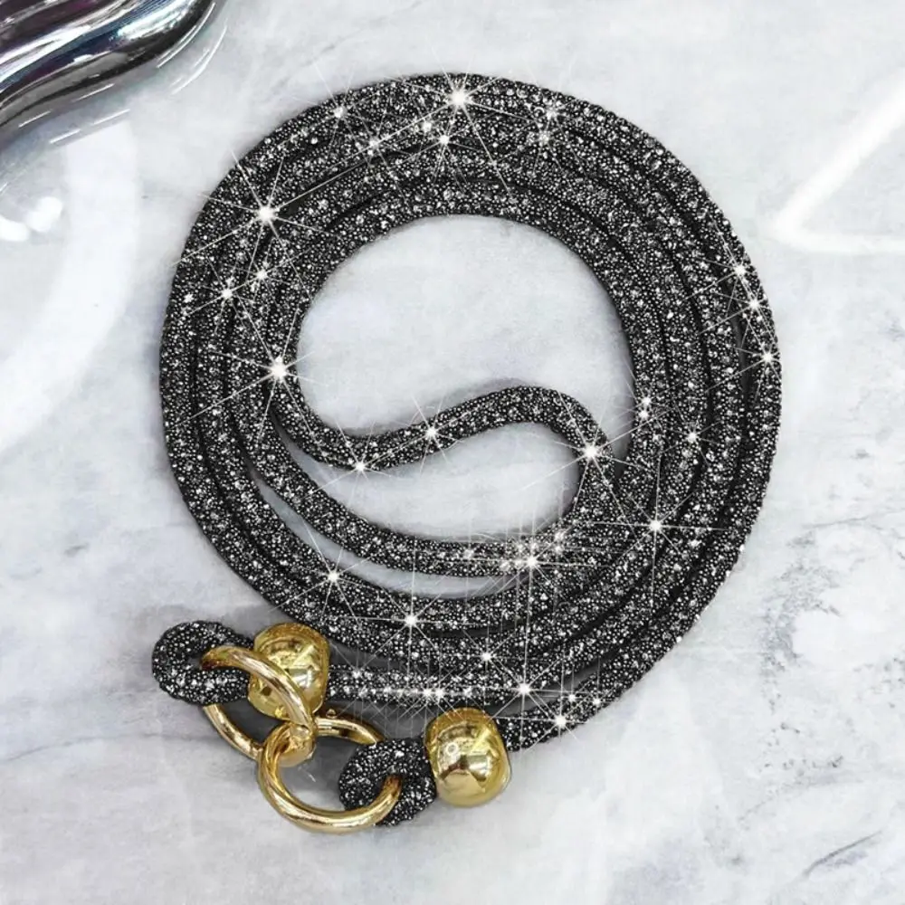 

Роскошный ремешок для телефона с кристаллами и стразами, яркий блестящий телефон с защитой от потери веревки, плечевой ремень, аксессуары для телефона