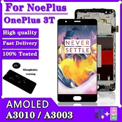 OnePlus 3 3T LCD A3003 A3000 A3010 디스플레이 터치 스크린 디지타이저 어셈블리 교체 용 슈퍼 AMOLED 5.5