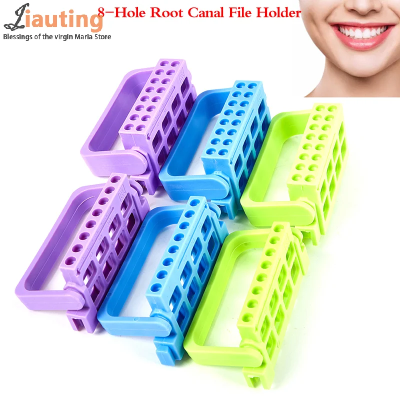 Portable 8/16 Holes Dispenser Endodontic Files Drill Storage Stand Holder Dental Endo Root Canal Dental Lab Instrument Bur Rack