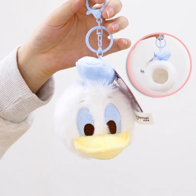 12cm Disney Classic Anime Donald Duck Plush Keychains Small Pendant Bag Hangings Christmas Birthday Gifts For Kids