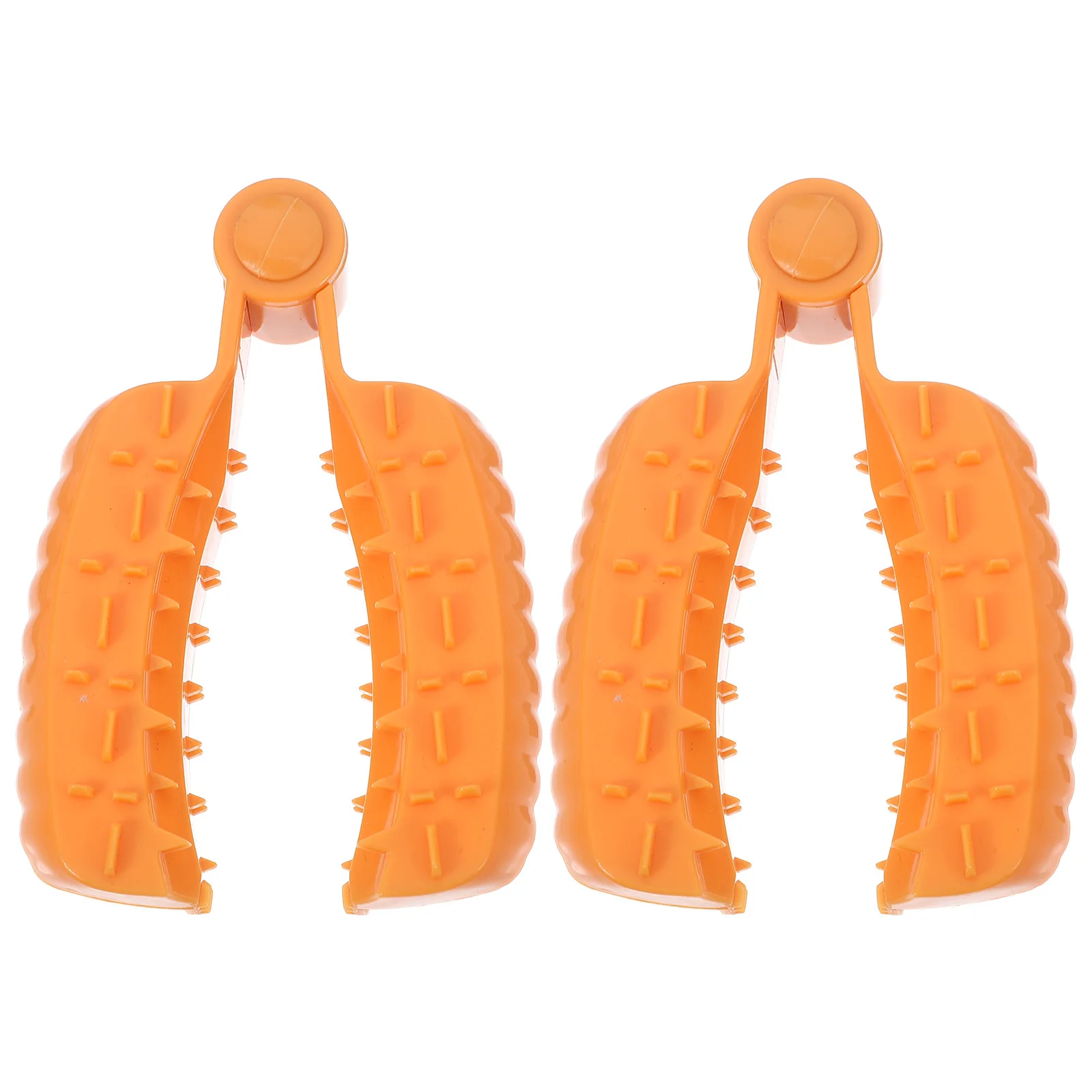 

2pcs Finger Guards for Cutting Food Reusable Plastic Protector Kitchen Supply Safe Choice Widely Used Cutting Guard